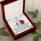 To My Love Necklace, Valentine Gift For Wife, Valentine's Necklace For Her, Valentine Gift For Wife From Husband, Necklace For My Girlfriend