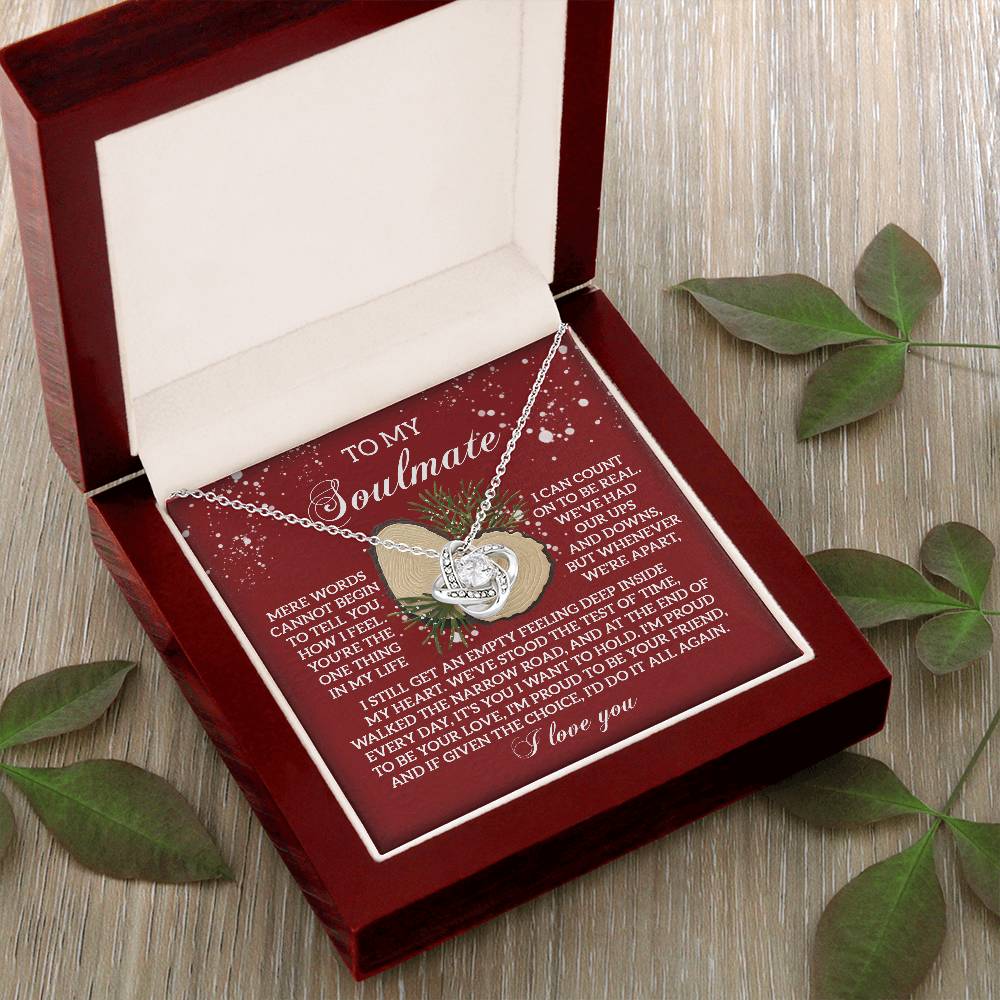 To My Soulmate Necklace, Great Wife Christmas Gifts, Christmas Jewelry For Women, Christmas Gift For Wives