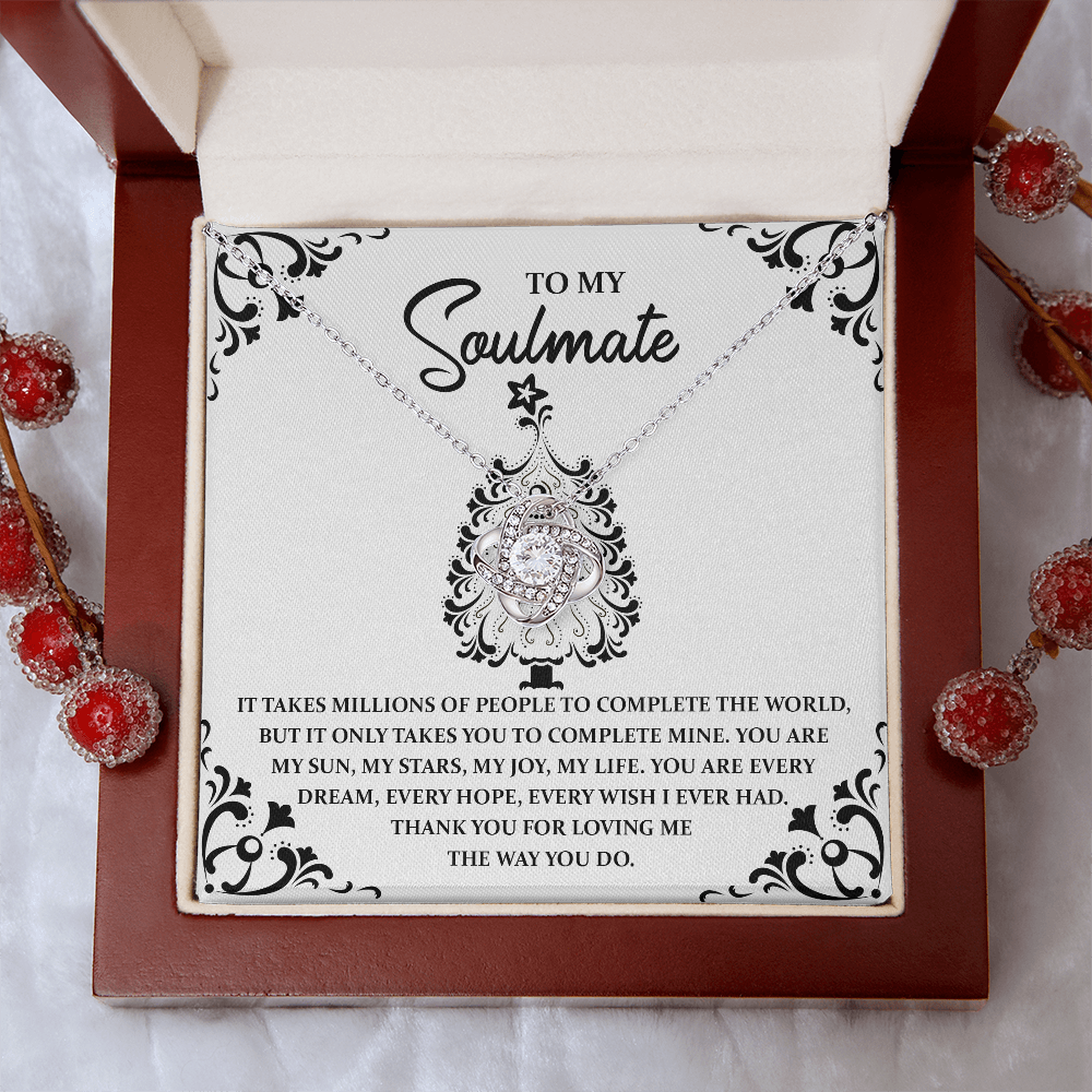 To My Soulmate Necklace, Soulmate Necklace For Women, Funny Soulmate Necklace, Wife's Christmas Gift, Gifts For My Girlfriend For Christmas