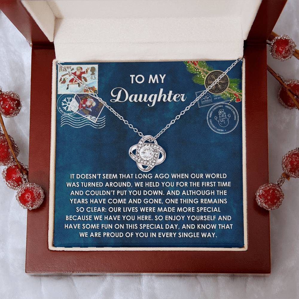 To My Daughter Necklace, Christmas Gift For My Daughter, Mother Daughter Christmas Gifts, Daughter Christmas Gifts