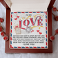 To My Love Necklace, Valentine Gifts For Her, Valentine's Day Necklace For Her, Valentine's Day Gift Wife, Valentine's Day Gifts For Women