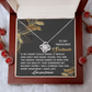 To My Treasured Soulmate Necklace, Girlfriend And Boyfriend Necklaces, Soulmate Gifts For Her, Valentine's Gift For Wife, Best Gifts For Girlfriend