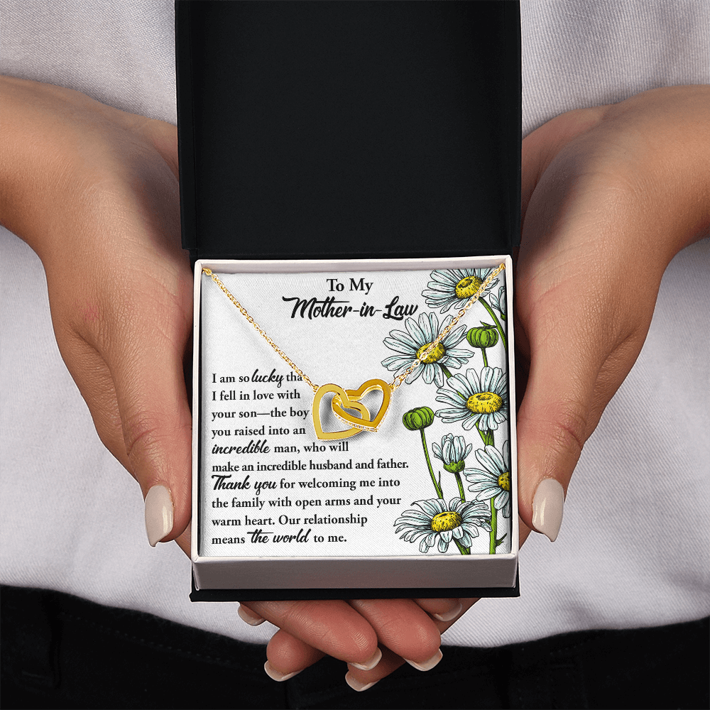 To My Mother-In-Law Necklace, Gift To Mother In Law From Bride, Mother In Law Gifts From Daughter In Law Funny, Gift Ideas Mother In Law