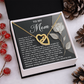 To My Mom Necklace, Message Card Birthday Necklace, Mom Gift Sterling Silver Necklace, Mothers Day Necklace Mom