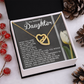 To My Beautiful Daughter Necklace, Valentines Day Gifts For Daughter Adult From Dad, Badass Necklace For Women, To My Bonus Mom Necklace