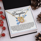 To My Dearest Daughter Necklace, Valentine Gifts For My Daughter, Valentines Gift Daughter From Dad, Daddys Little Girl Necklace