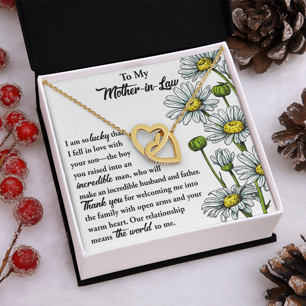 To My Mother-In-Law Necklace, Gift To Mother In Law From Bride, Mother In Law Gifts From Daughter In Law Funny, Gift Ideas Mother In Law