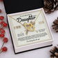 To My Beautiful Daughter Necklace, Beautiful Gift For Daughter From Dad Never Forget That I Love You Necklace,