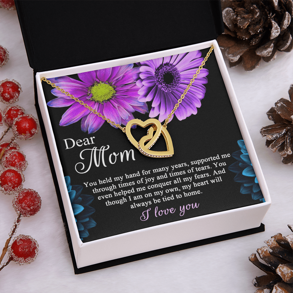 Dear Mom Necklace, To The Best Mom In The World Necklace, Christmas Gifts For Hispanic Mom, Birthday Mom From Daughter