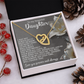 To My Beautiful Daughter Necklace, Mother Daughter Locket Necklace, To My Daughter Necklace From Dad Gold, To My Daughter Necklace Love Dad