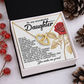 To My Wonderful Daughter Necklace, Gifts For Grown Daughter From Dad, Daughter Valentine Gift From Dad, Daughter Necklace From Parents