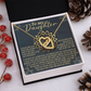 To My Daughter Necklace, Daddy To Daughter Necklace, Valentine For Daughter From Dad, Valentines From Dad To Daughter