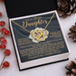 To My Lovely Daughter Necklace, Love Is All We Need Necklace, Dad And Daughter Necklaces, Proud Of Daughter Gifts From Mom