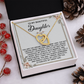 To My Beautiful Daughter Necklace, My Daughter Gifts From Dad, Mom And Daughter Gifts, Daughter Necklace From Mom
