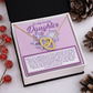 To My Lovely Daughter Necklace, Adult Daughter Valentines Gifts, Necklace From Dad To Daughter, Father And Daughter Necklace
