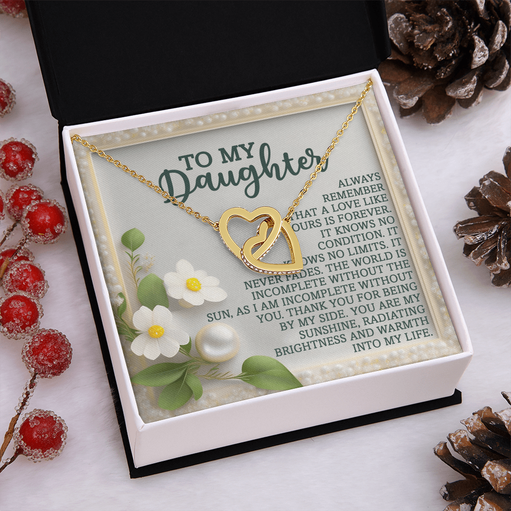 To My Daughter Necklace, Necklace For Daughter From Dad, Gifts From Mom To Daughter, Necklace For Daughter From Mom