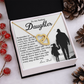 To My Badass Daughter Necklace, To My Badass Daughter Necklace, To My Badass Daughter Crown Necklace, To My Daughter From Dad