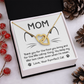 To My Mom Necklace, Message Card Necklace Gift To Mom, Gifts For Your Mom From Daughter, Gifts For Moms From Daughters