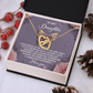 To My Daughter Necklace, Daughter Necklace From Daddy, Daughter Gifts From Mom And Dad, Necklace For My Daughter