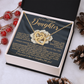 To My Lovely Daughter Necklace, Love Is All We Need Necklace, Dad And Daughter Necklaces, Proud Of Daughter Gifts From Mom