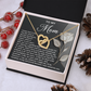 To My Mom Necklace, Message Card Birthday Necklace, Mom Gift Sterling Silver Necklace, Mothers Day Necklace Mom