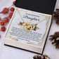 To My Beautiful Daughter Necklace, Birthday Card For Adult Daughter, Daughter Gift From Dad, Necklace For Daughter From Mom
