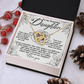 To My Beautiful Daughter Necklace, Mommy And Daughter Necklace, Cute Gifts For Dad From Daughter, Daddy And Daughter Gifts