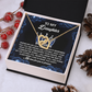 To My Daughter Necklace, Daughter Birthday Card From Mom, Gifts For Daughter From Mom, Necklace For Daughter From Dad