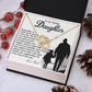 To My Badass Daughter Necklace, To My Badass Daughter Necklace, To My Badass Daughter Crown Necklace, To My Daughter From Dad