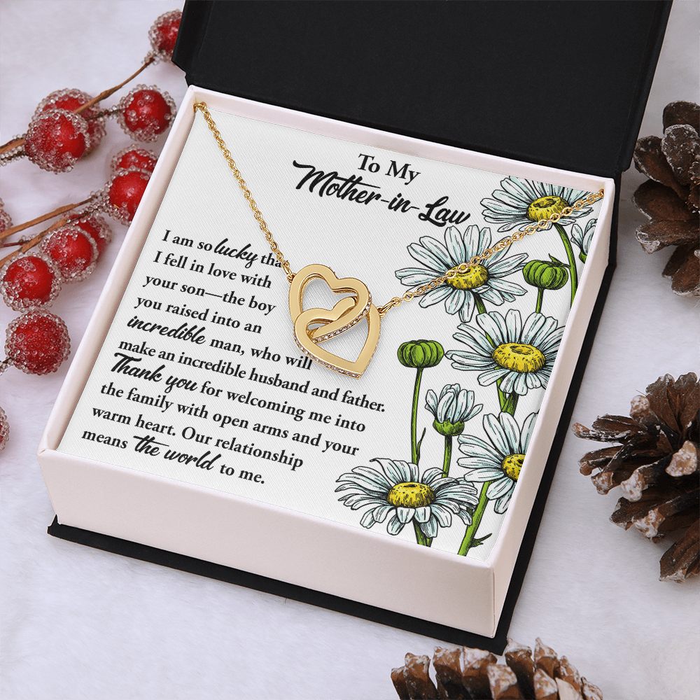 To My Mother-In-Law Necklace, Gift To Mother In Law From Bride, Mother In Law Gifts From Daughter In Law Funny, Gift Ideas Mother In Law