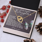To My Beautiful Daughter Necklace, Daughter Necklace From Daddy Heart, My Daughter Is My Valentine, Father Daughter Gifts Necklace