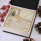 To My Daughter Necklace, Daughter Necklace From Dad, To My Daughter Necklace From Dad, To Our Daughter Gifts From Parents