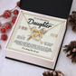 To My Beautiful Daughter Necklace, Beautiful Gift For Daughter From Dad Never Forget That I Love You Necklace,