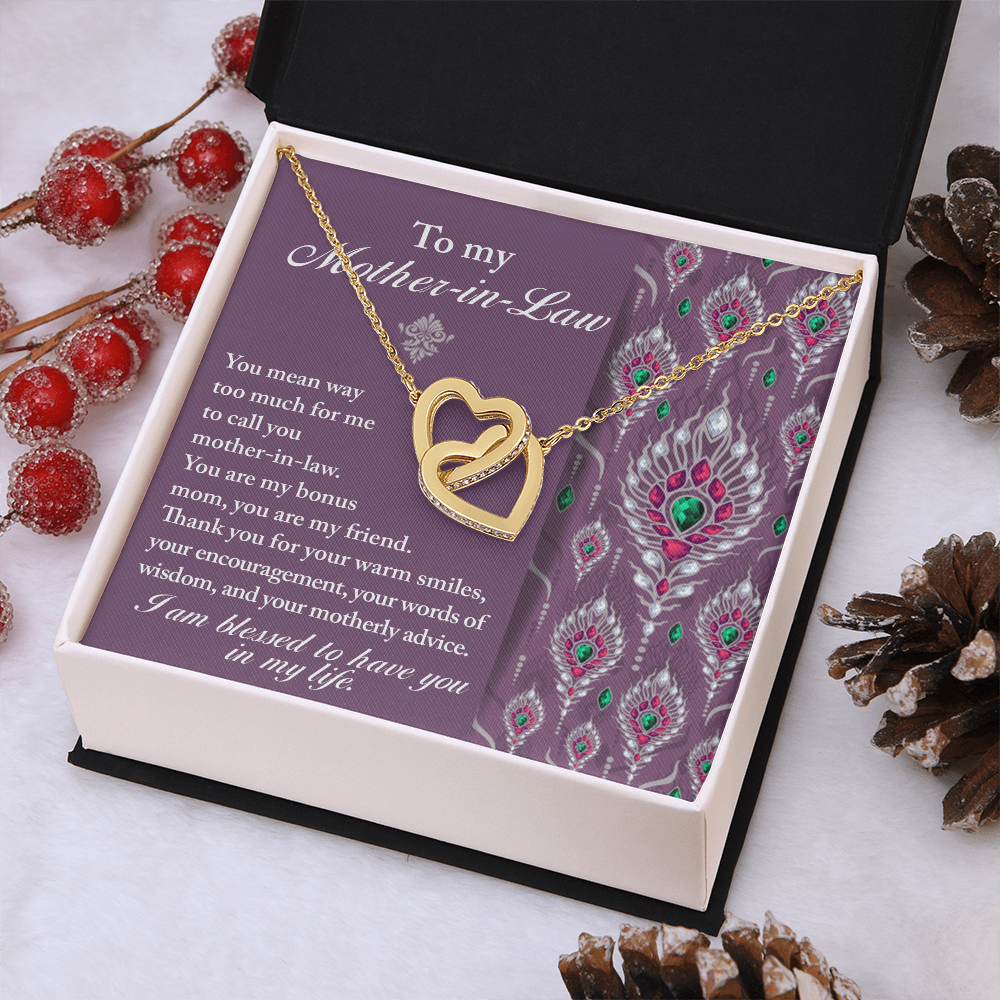 To My Mother-In-Law Necklace, Gifts For Mother In Law Birthday, Mothers Day Gift For Mother Inlaw, Mother In Law Valentines Gifts