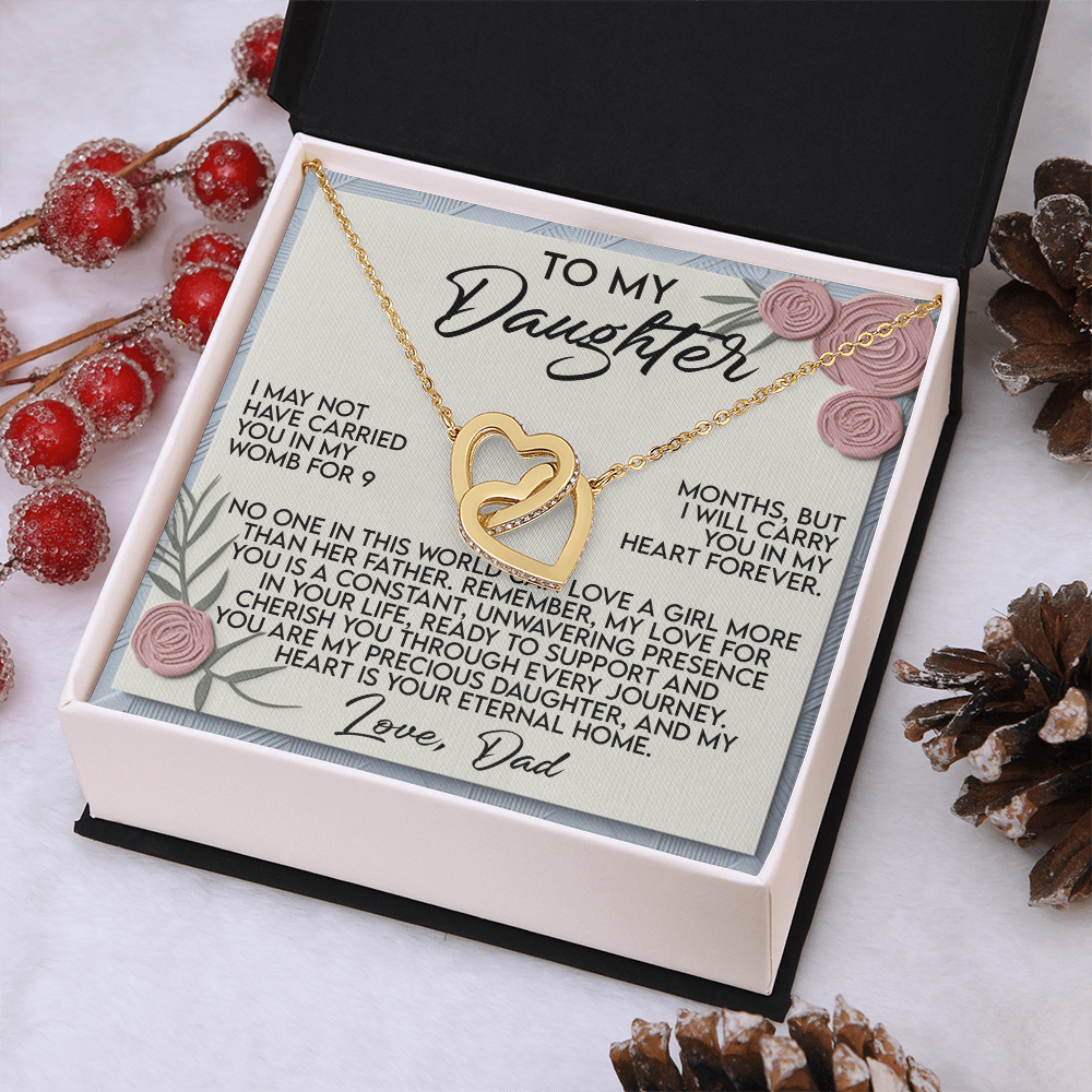 To My Daughter Necklace, Daughter Necklace From Dad, To My Daughter Necklace From Dad, Dad To Daughter Necklace