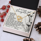 To My Lovely Daughter Necklace, Necklace For My Daughter, Mom And Daughter Gifts, Necklaces For Daughter From Dad