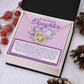 To My Lovely Daughter Necklace, Adult Daughter Valentines Gifts, Necklace From Dad To Daughter, Father And Daughter Necklace