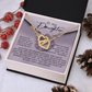 To My Daughter Necklace, Daughter Necklace From Mom And Dad, Dad To Daughter Necklace, Daughter Necklace From Mom And Dad