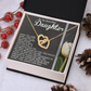 To My Beautiful Daughter Necklace, Valentines Day Gifts For Daughter Adult From Dad, Badass Necklace For Women, To My Bonus Mom Necklace