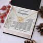 To My Beautiful Daughter Necklace, Daughter Jewelry From Mom, Daughter Necklace From Dad, Daughter Birthday Card From Mom
