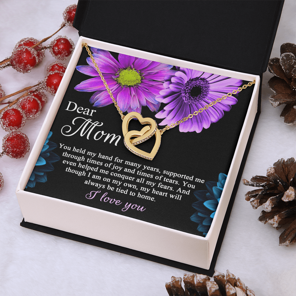 Dear Mom Necklace, To The Best Mom In The World Necklace, Christmas Gifts For Hispanic Mom, Birthday Mom From Daughter