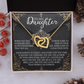 To My Daughter Necklace, For My Daughter From Dad, Daughter Gift From Dad, Daughter Necklaces From Mom