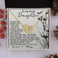 To My Lovely Daughter Necklace, Necklace For My Daughter, Mom And Daughter Gifts, Necklaces For Daughter From Dad