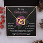To My Grandma Necklace, I Love My Grandma Necklace, Gifts For My Grandma Birthday, Mothers Day Gift For My Grandma