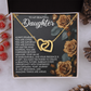 To My Beautiful Daughter Necklace, To My Beautiful Daughter, Valentine Ideas For Adult Daughter, Daddy And Daughter Necklace