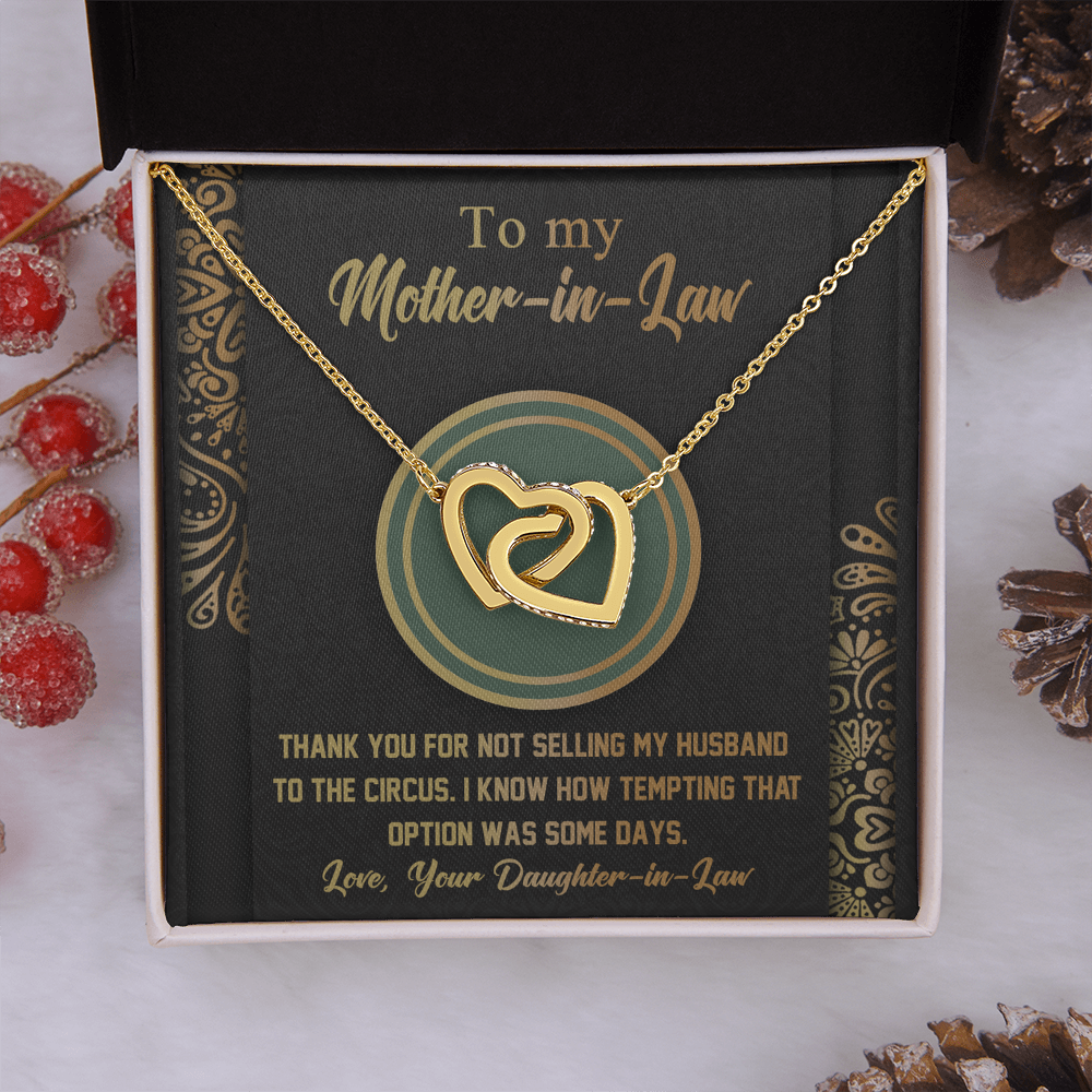 To My Mother-In-Law Necklace, Gifts For Mother In Law From Daughter In Law, Valentines Gifts For Mother In Law, Mother In Law To Be