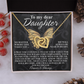 To My Dear Daughter Necklace, Necklace For Daughter From Mom, Graduation Gift For Daughter, Necklace For My Daughter