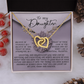 To My Daughter Necklace, Daughter Necklace From Mom And Dad, Dad To Daughter Necklace, Daughter Necklace From Mom And Dad