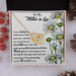 To My Mother-In-Law Necklace, Gift To Mother In Law From Bride, Mother In Law Gifts From Daughter In Law Funny, Gift Ideas Mother In Law