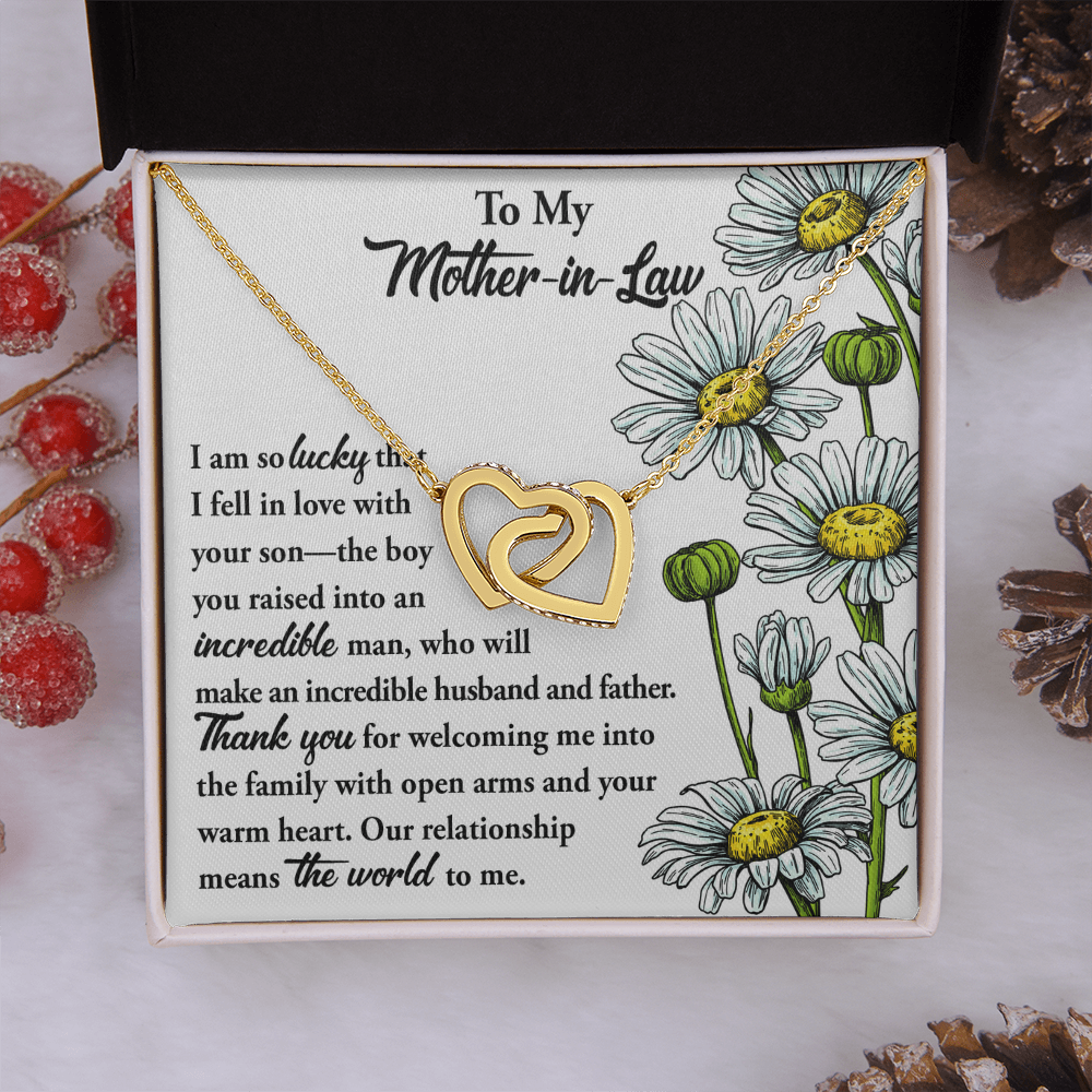 To My Mother-In-Law Necklace, Gift To Mother In Law From Bride, Mother In Law Gifts From Daughter In Law Funny, Gift Ideas Mother In Law